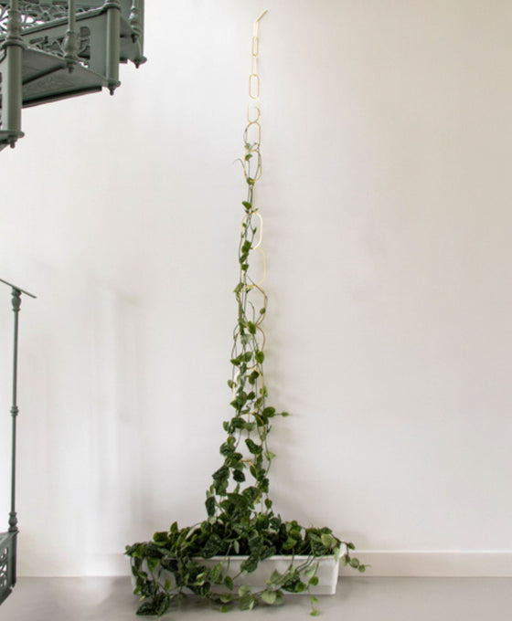 Brass Chain Plant Support Image 3